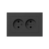 EKF UP1-SOB-200 Механизм розетки двойной, 16А, без заземления, без шторок