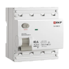 EKF E1046MS80100 Выключатель дифференциального тока ВД-100N (S) 4P 80А 100мА тип AC эл-мех 6кА