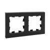 EKF UP1-FPB-02 2 - местная рамка, чёрная, пластик Эпика