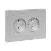 EKF UP1-SOA-200 Механизм розетки двойной, 16А, без заземления