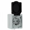 EKF Венеция Розетка 1-местная 16А с заземлением с крышкой IP54 EVR16-029-30-540