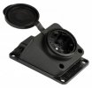EKF Розетка настенная с крышкой наклонная 230В 2P+PE 16A IP44 PROxima RPS-019-16-230-44