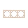 EKF UP1-FPI-03 3 - местная рамка, кремовая, пластик Эпика