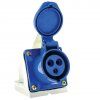 EKF Розетка стационарная наружная 123 2Р+РЕ 32А 220В IP44 PROxima ps-123-32-220