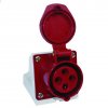 EKF Розетка стационарная наружная 124 3Р+РЕ 32А 380В IP44 PROxima ps-124-32-380