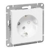 EKF UP1-SOW-111 Механизм розетки, 16А, с заземлением, со шторками, белый Эпика