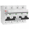 EKF Автоматический выключатель 4P 80А (C) 10kA ВА 47-100 EKF Basic mcb47100-4-80C-bas