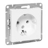 EKF UP1-SOW-110 Механизм розетки, 16А, с заземлением, без шторок, белый Эпика
