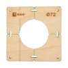 EKF sh-d72-1 Шаблон для подрозетников c 1 отв. диам. 72 мм Expert