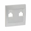 EKF Валенсия лицевая панель розетки RJ-45 1-местная сталь ESK01-L-035-30