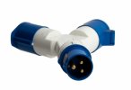 EKF Розетка двухлучевая 1012-4h 2Р+РЕ 16А 110В IP44 PROxima ps-1012-4h-16-110
