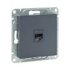 EKF UP1-SOG-RJ45-5 Механизм розетки RJ45 (cat5), графит Эпика