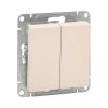 EKF UP1-SWI-20 Механизм выключателя, двухклавишный, кремовый Эпика