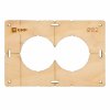 EKF sh-d82-2 Шаблон для подрозетников c 2 отв. диам. 82 мм Expert