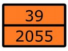 EKF an-7-39-2055 Знак наклейка для маркировки опасных грузов "Номер ООН 39/2055"