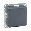 EKF UP1-SOG-111-44 Механизм розетки, 16А, IP44, с заземлением, со шторками, c крышкой