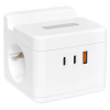 EKF UBA-CUB-2-FC Удлинитель "Куб" 2 гнезда 1USB + 2Type C с быстрой зарядкой