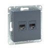 EKF UP1-SOG-2RJ45-5 Механизм розетки RJ45 - 2шт, (cat5)