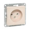 EKF UP1-SOI-100 Механизм розетки, 16А, без заземления, без шторок, кремовый Эпика