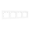 EKF UP1-FPW-04 4 - местная рамка, белая, пластик Эпика