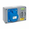 EKF ps-1423-32-220 Розетка с блокировкой и выключателем 1423 2Р+РЕ 32А