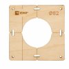 EKF sh-d82-1 Шаблон для подрозетников c 1 отв. диам. 82 мм Expert