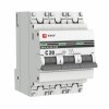 EKF mcb4763-3-20C Автоматический выключатель ВА 47-63, 3P 20А (C) 4,5kA