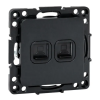 EKF EZK02-035-10 Стокгольм Механизм Розетки RJ-45 2-местной