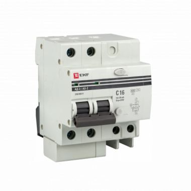Фотография товара 'EKF DA2-6-50-100S-pro Дифференциальный автомат АД-2 S 50А/100мА'