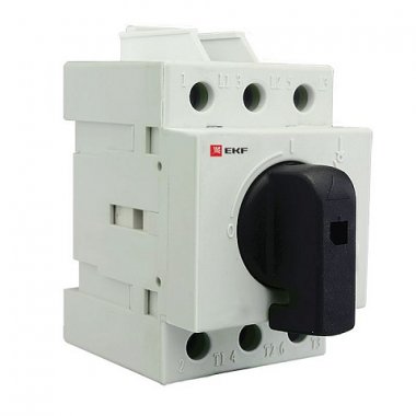 Фотография товара 'EKF Рубильник модульный MS-16A 3P на DIN-рейку PROxima ms-16d'