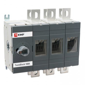 Фотография товара 'EKF Рубильник 200A 3P реверсивный без рукоятки управления tb-s-200-3p-rev'