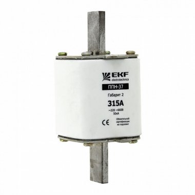 Фотография товара 'EKF Плавкая вставка ППН-37 габарит 2 PROxima fus-37/400/200'