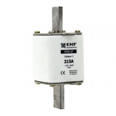 Фотография товара 'EKF Плавкая вставка ППН-37 габарит 2 PROxima fus-37/400/315'
