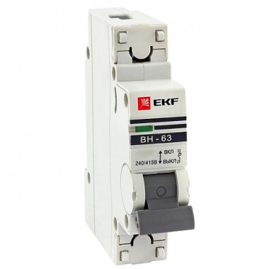 Фотография товара 'EKF Выключатель нагрузки 1P 16А ВН-63 PROxima SL63-1-16-pro'