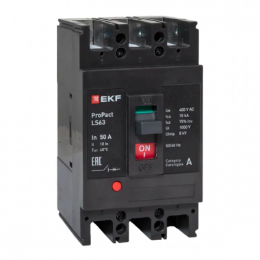 Фотография товара 'EKF mccb-63-15-3-50-ls Автоматический выключатель LS63 15кА 3P 50А'