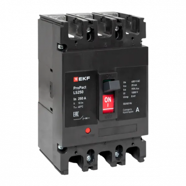 Фотография товара 'EKF mccb-250-25-3-160-ls Автоматический выключатель LS250 25кА 3P 160А'
