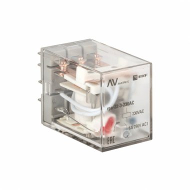 Фотография товара 'EKF rpa-22-3-230AC Реле промежуточное RPA 22/3 6A 230В AC AVERES'