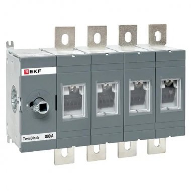 Фотография товара 'EKF tb-s-800-4p Рубильник 800A 4P без рукоятки управления TwinBlock'