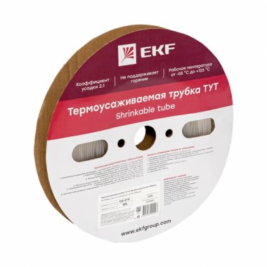 Фотография товара 'EKF tut-2-tr Термоусаживаемая трубка ТУТ 2/1 PROxima'