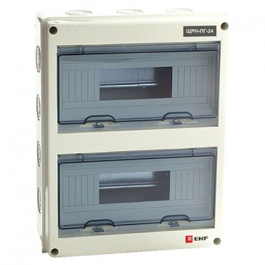 Фотография товара 'EKF Щит распределительный навесной ЩРН-ПГ-24 (354х272х109) IP65 PROxima pb65-n-pg-24'