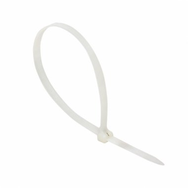 Фотография товара 'EKF plc-fl-ctsbw-8x300 Хомут нейлоновый со стальным зубом (б), 8x300'