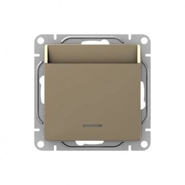 Фотография товара 'EKF UP1-SWC-card Механизм выключателя, карточный, с подсветкой, шампань Эпика'