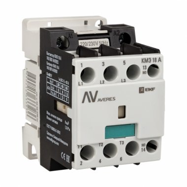 Фотография товара 'EKF ctr-s-18-01-400-av Контактор КМЭ 18А 1NC 400В АС'