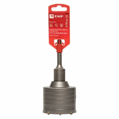 Фотография товара 'EKF tct-72-m22 Коронка буровая по бетону с оснасткой TCT-72 М22 Master'