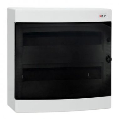 Фотография товара 'EKF ux-2x18-n Щит распределительный навесной "Unix" прозрачная дверь 2x18 модулей'