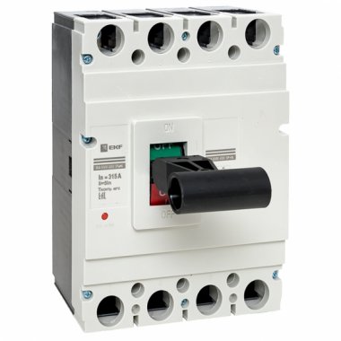 Фотография товара 'EKF mccb99-4P5In400-315m Выключатель автоматический ВА-99М 400/315А 4P 5In 42кА'