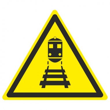 Фотография товара 'EKF pn-3-01 Знак пластик "Берегись поезда" (300x300)'