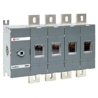 Фотография товара 'EKF tb-s-1600-4p Рубильник 1600A 4P без рукоятки управления TwinBlock'
