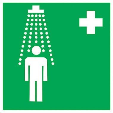 Фотография товара 'EKF an-ec-03 Знак наклейка EC03 "Пункт приема гигиенических процедур (душевые)" (200x200)'