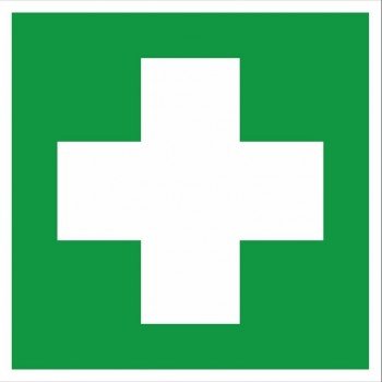 Фотография товара 'EKF Наклейка «Аптечка первой медицинской помощи» EC01 (200х200мм) PROxima an-4-03'